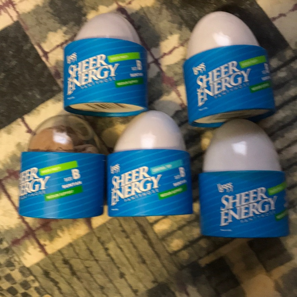 Five pair sheer energy size B suntan!